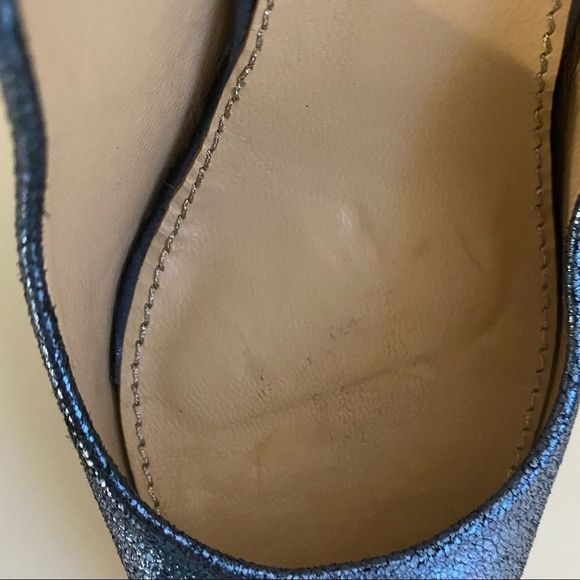 Zara Women Stiletto Heels Size 8 (39) Metallic Blue - Picture 8 of 10
